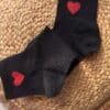 Chaussettes Coeur Noir – Image 2