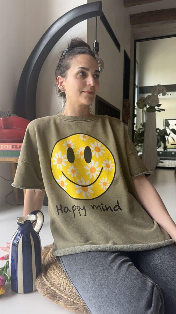 Sweat Smiley Kaki – Image 4