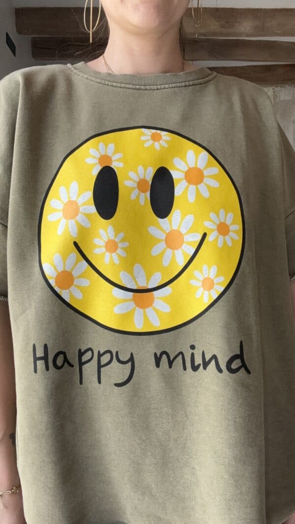 Sweat Smiley Kaki – Image 3