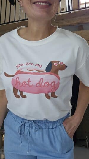 Tee Shirt Hot Dog