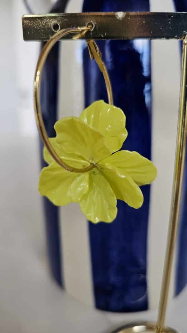 Créole fleur jaune – Image 2