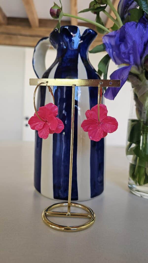 Créole fleur fushia