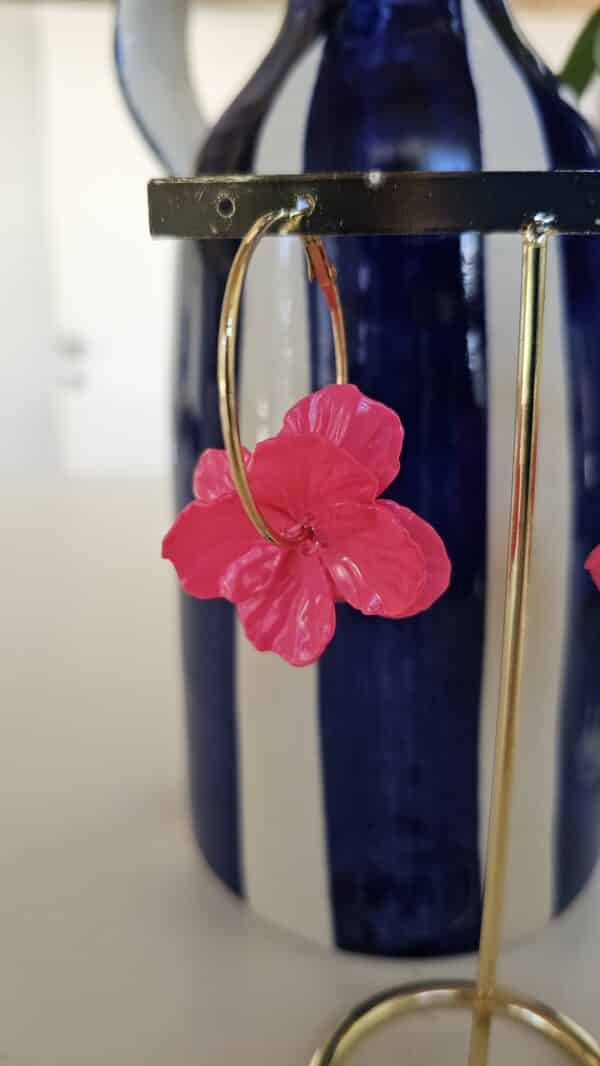 Créole fleur fushia – Image 2