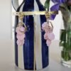 Boucles d'Oreilles fleur rose