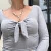 Crop Top Gris – Image 4
