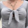 Crop Top Gris