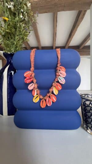 Collier cordon orange