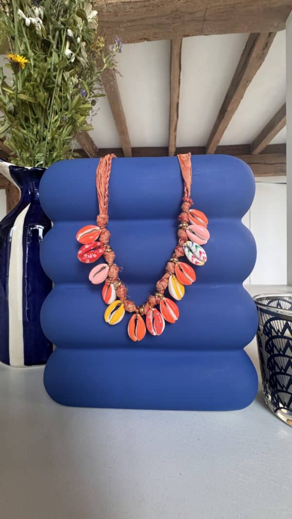 Collier cordon orange