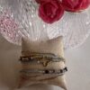 Bracelet 3 tours bleu