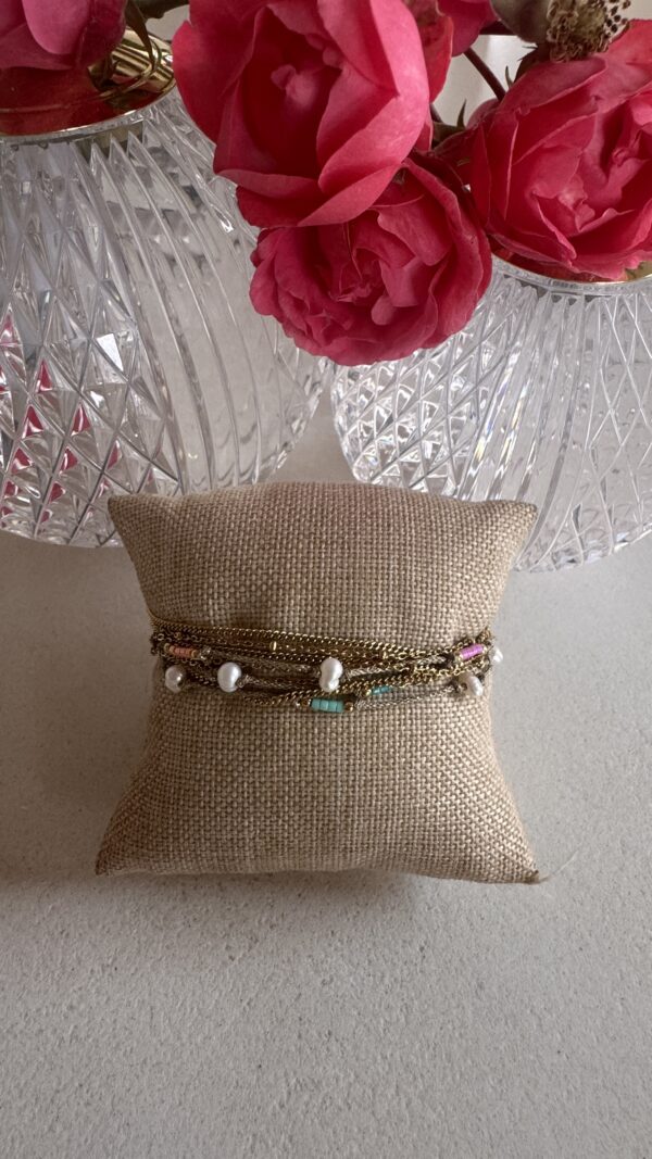 Bracelet 3 tours couleurs