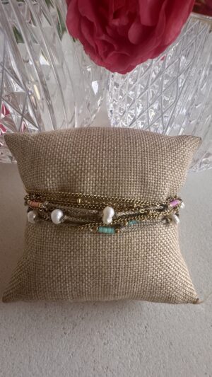 Bracelet 3 tours couleurs