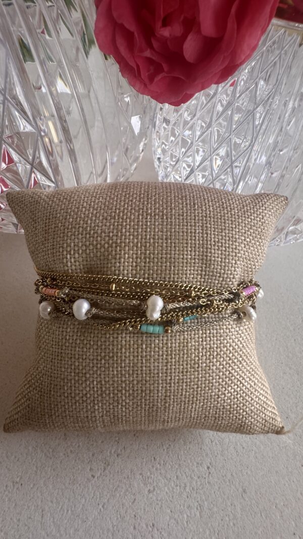 Bracelet 3 tours couleurs – Image 2