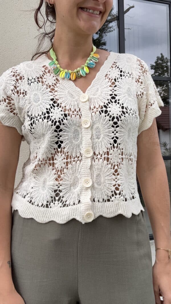 Gilet crochet Coline