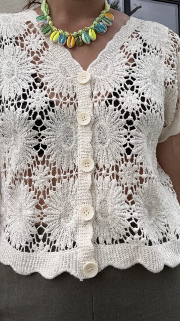 Gilet crochet Coline – Image 3