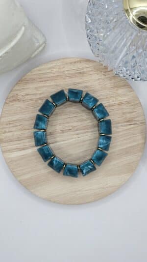 Bracelet Suzanne Bleu Canard
