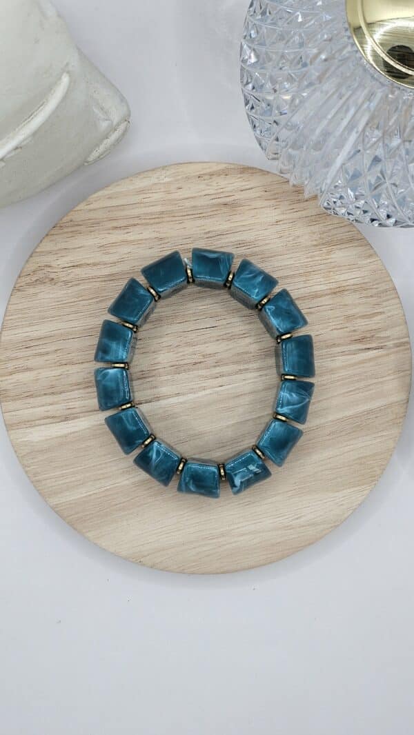 Bracelet Suzanne Bleu Canard – Image 2