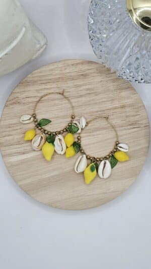 Boucles d’Oreilles Lemon