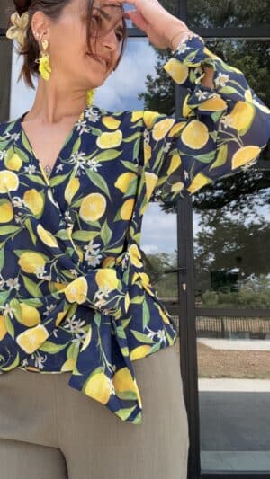 Cache coeur citron