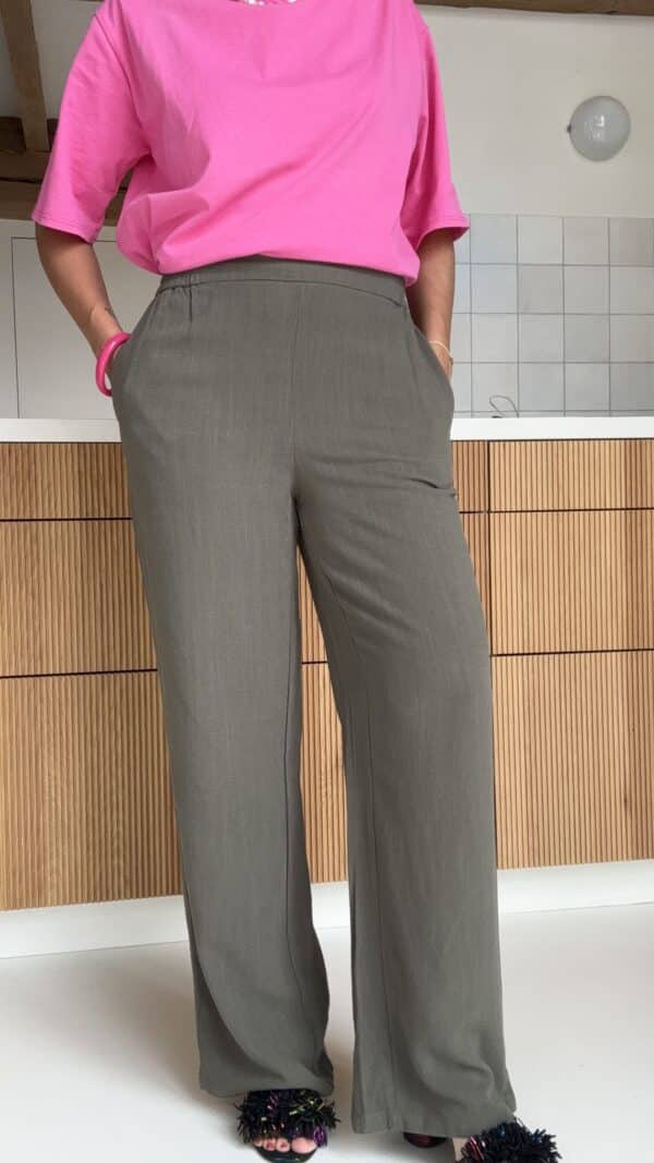 Pantalon Lalia Kaki – Image 3