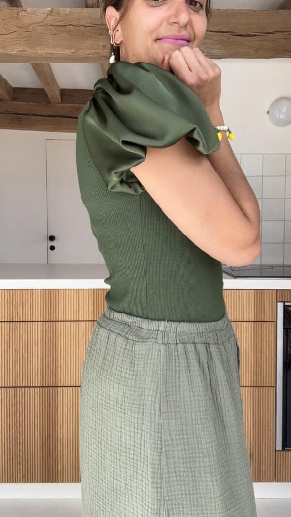 Tee Shirt Sofia Kaki – Image 3