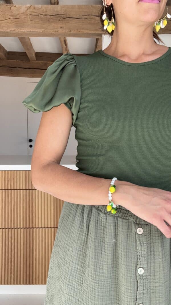 Tee Shirt Sofia Kaki – Image 4