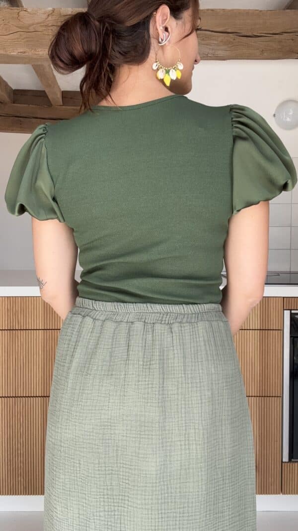 Tee Shirt Sofia Kaki – Image 6