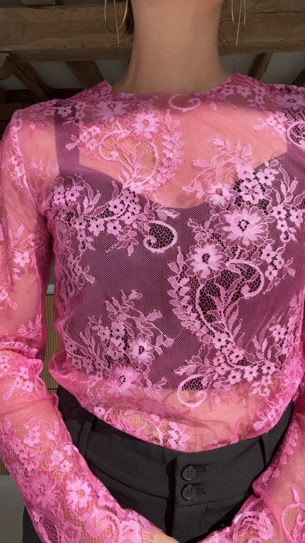 Top dentelle Fushia – Image 6