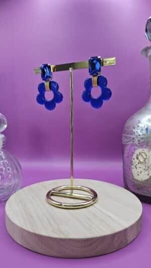 Boucles d’Oreilles Martine Bleu