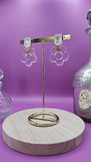 Boucles d’Oreilles Martine Transparente