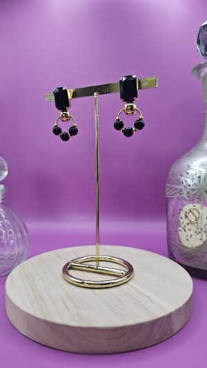 Boucles d’Oreilles Nino Noir