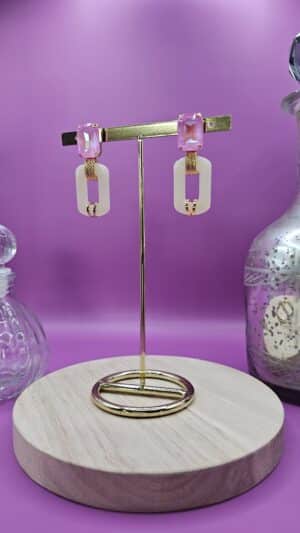 Boucles d’Oreilles Assia Rose