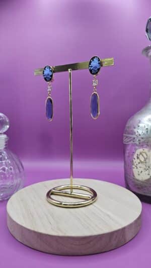 Boucles d’Oreilles à clip Gust Bleu