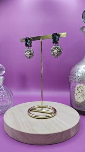 Boucles d’Oreilles à clip Camille Gris