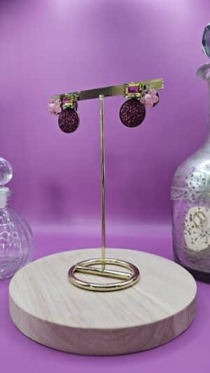 Boucles d’Oreilles à clip Laya rose