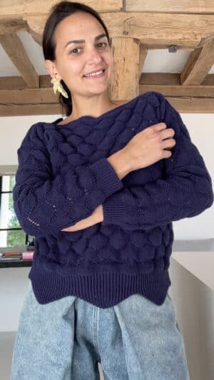 Pull Yvone bleu