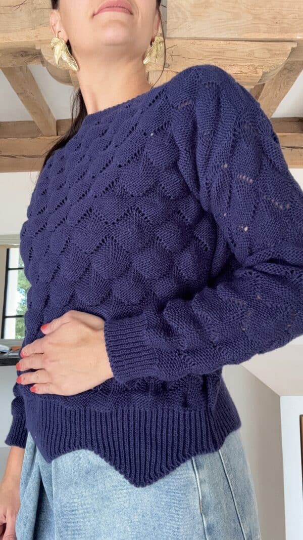 Pull Yvone bleu – Image 4