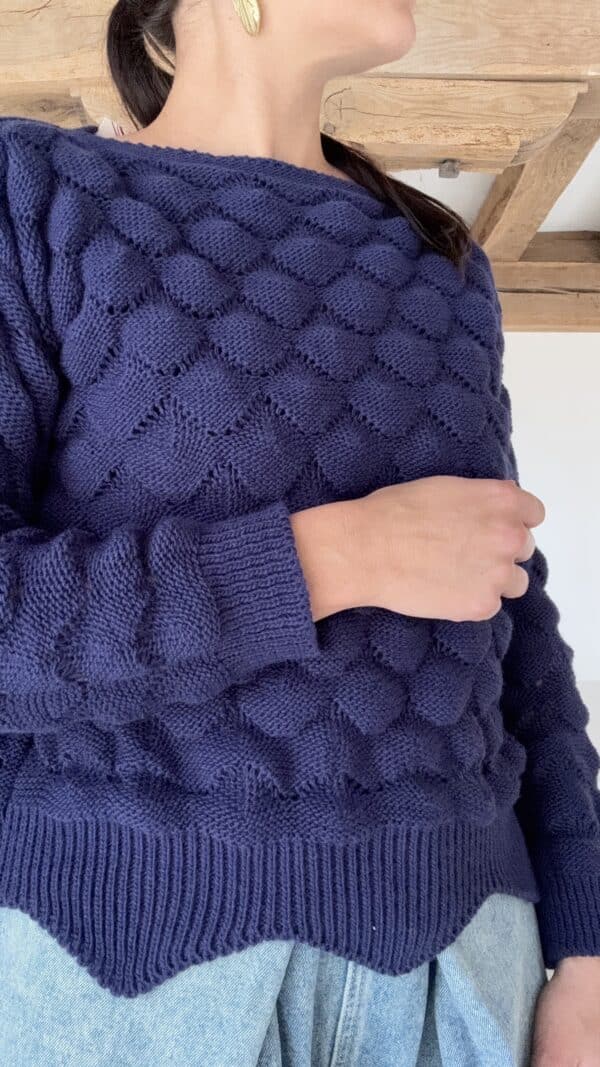 Pull Yvone bleu – Image 5