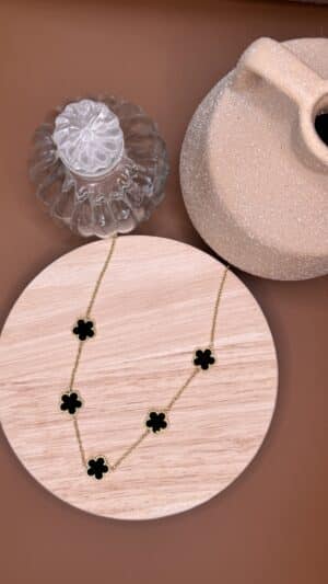 Collier Trèfle Noir