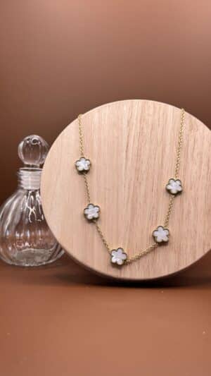 Collier Trèfle Blanc