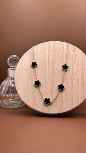 Collier Trèfle Noir