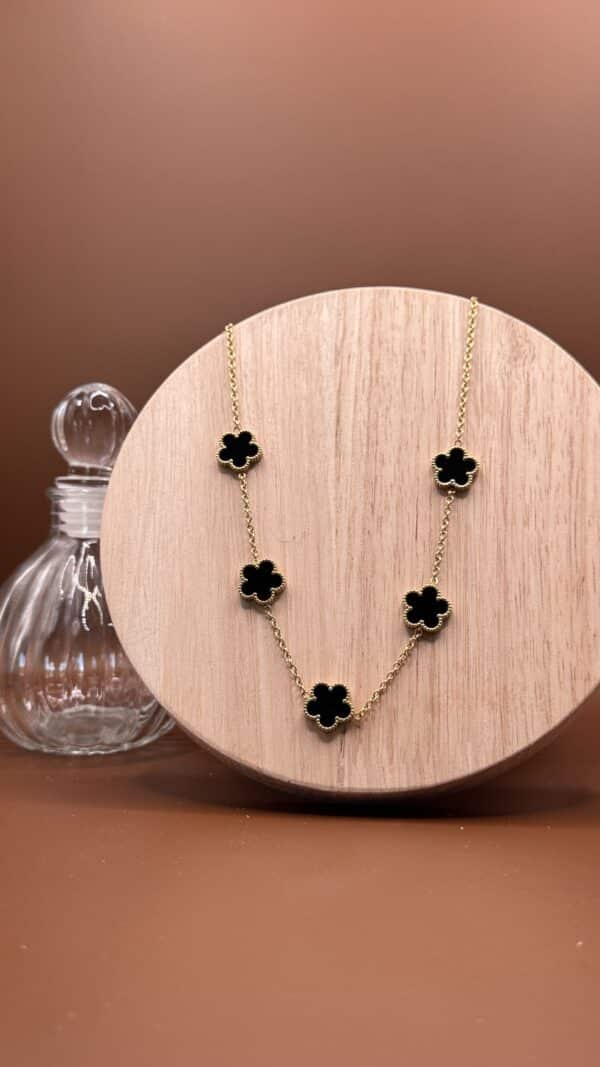 Collier Trèfle Noir