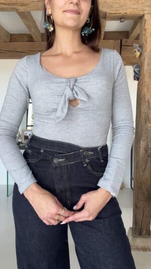 Crop Top Gris
