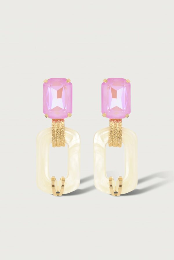 Boucles d'Oreilles Assia Rose