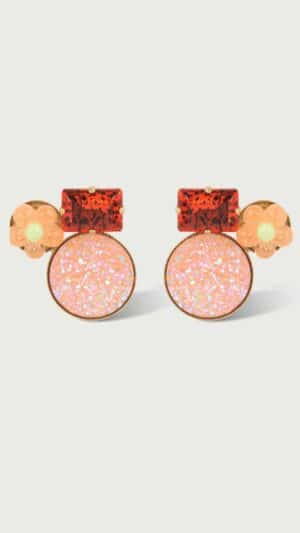 Boucles d’Oreilles à clip Laya orange