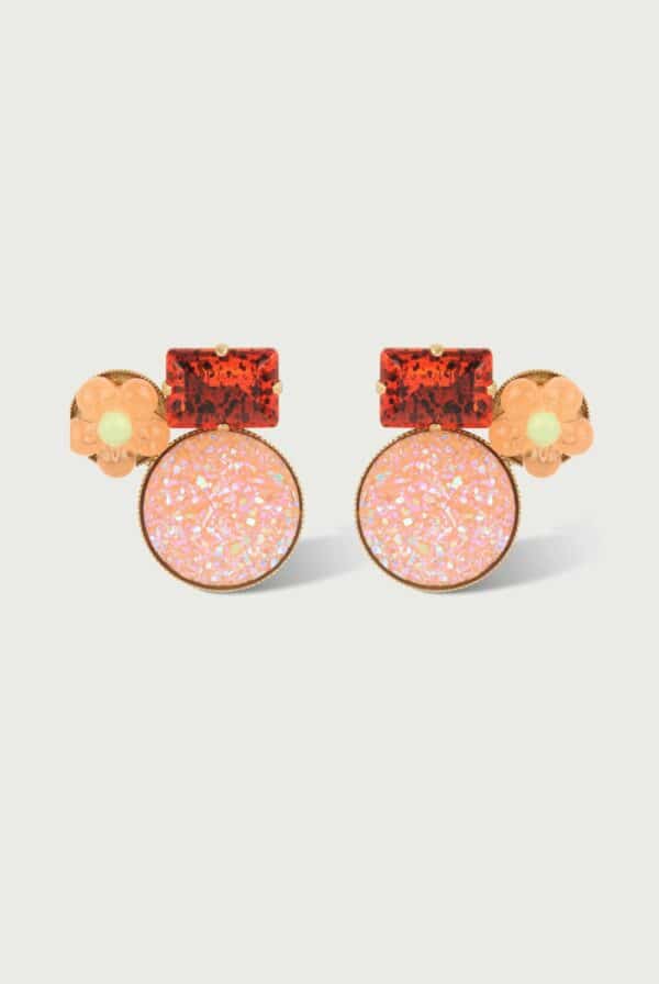 Boucles d'Oreilles à clip Laya orange