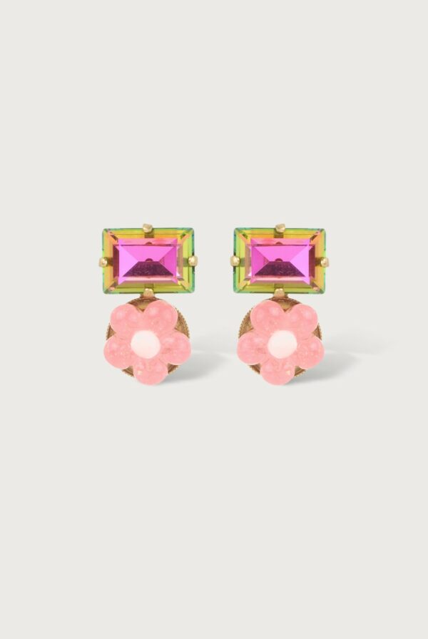 Boucles d'Oreilles Laya rose
