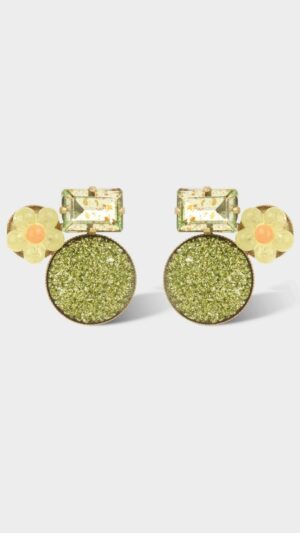 Boucles d’Oreilles à clip Laya vert