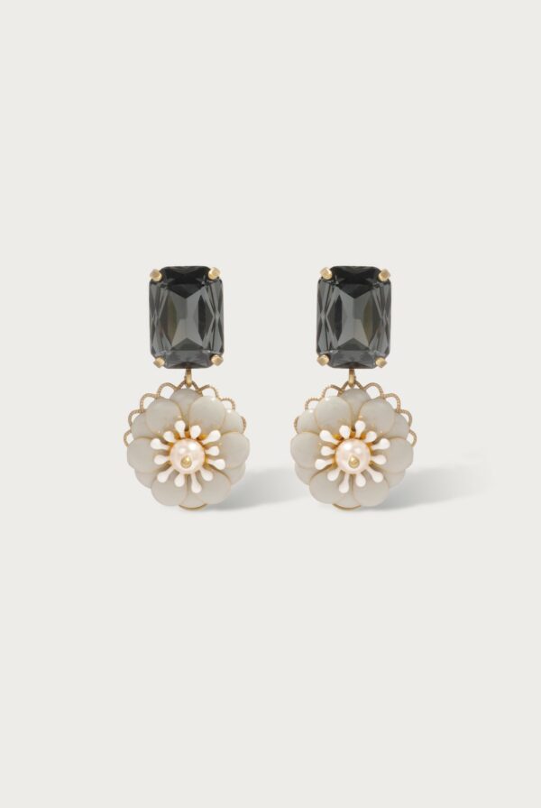 Boucles d'Oreilles à clip Camille Gris