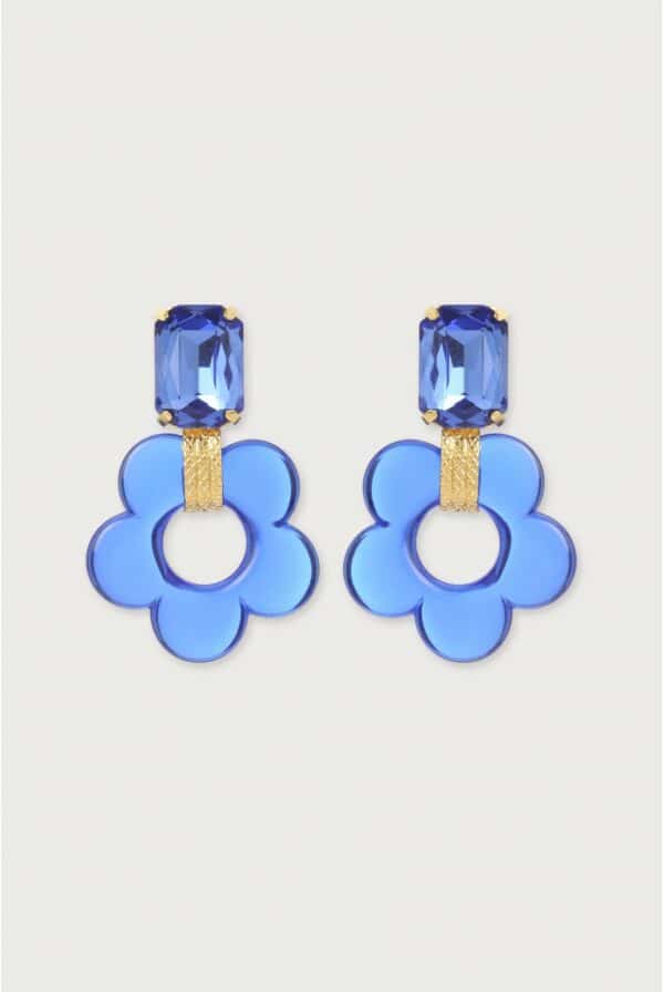 Boucles d'Oreilles Martine Bleu
