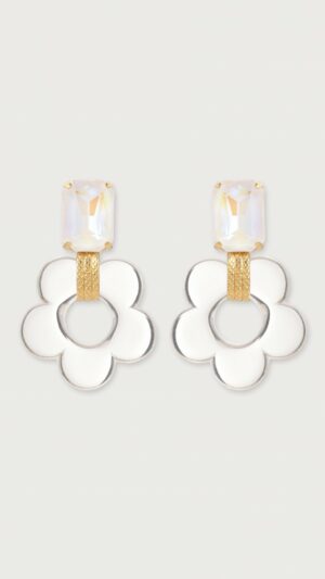 Boucles d’Oreilles Martine Transparente